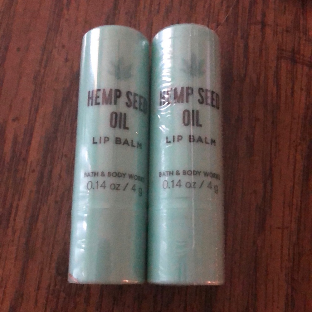 Bath and body works hemp seed oil lip balm bundle